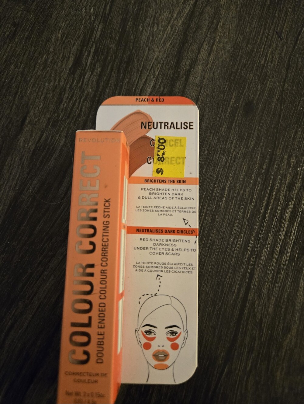 *Makeup Revolution dual-ended color correcting stick